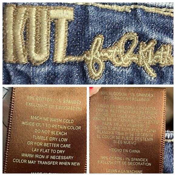 Kut from the Kloth Jeans Slim Fit Ankle Medium Wash Mid Rise Women’s Size 12 - Picture 5 of 7